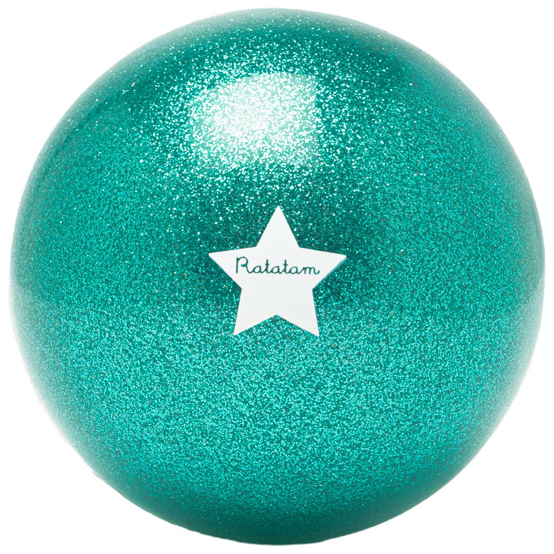 ratatam speelbal zomer schaap - glitter groen - Ø10 cm | RATAB008-10 |  2