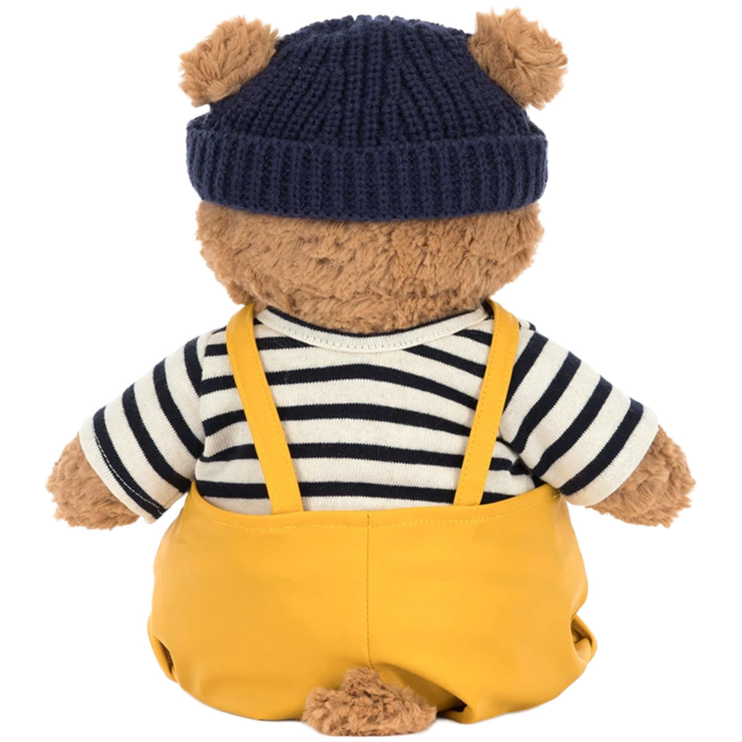 jellycat knuffelbeer bartholomew in zeemansoutfit - 26 cm | BARM2FM | 4