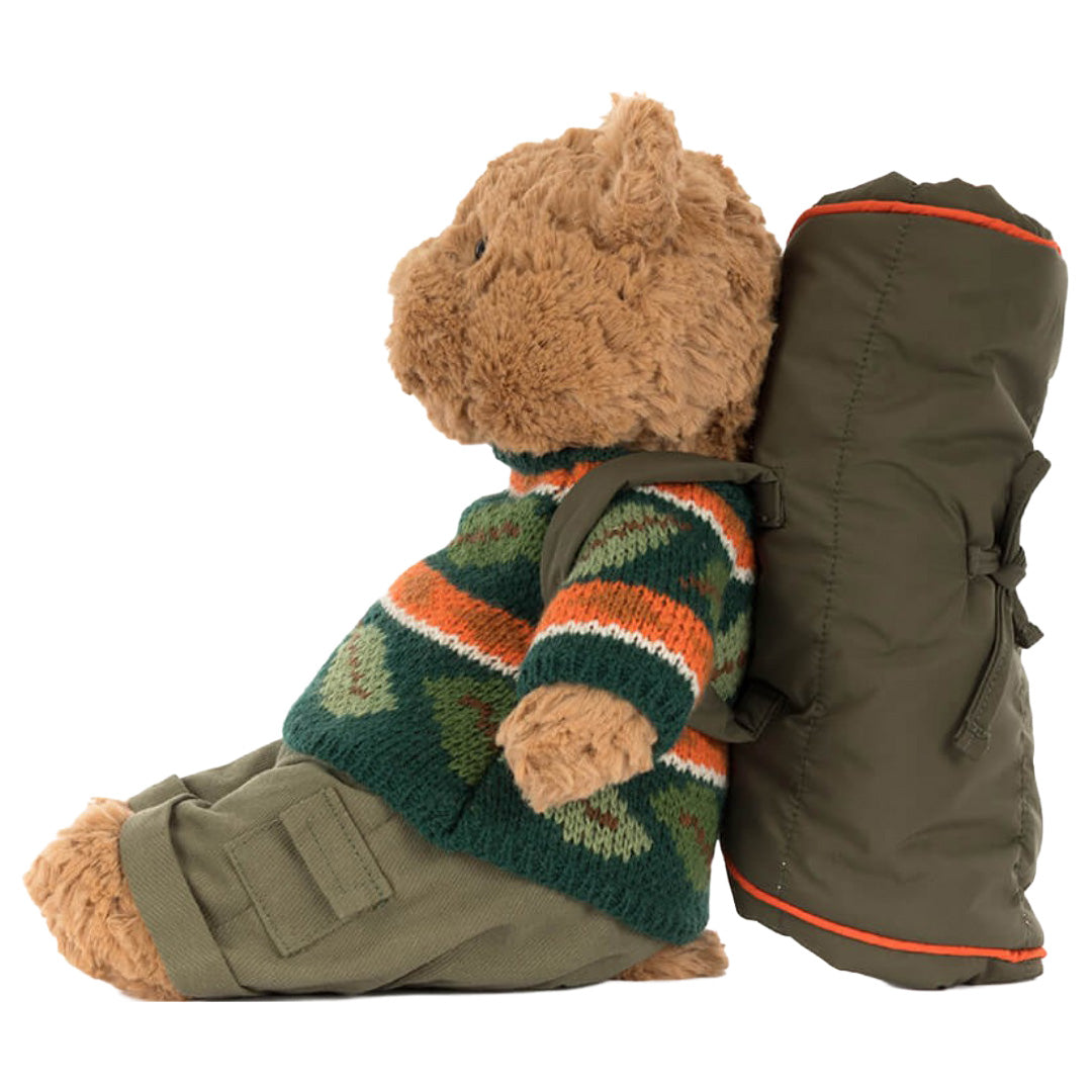 jellycat knuffelbeer bartholomew in hiking outfit - 26 cm | BARM2OD | 4