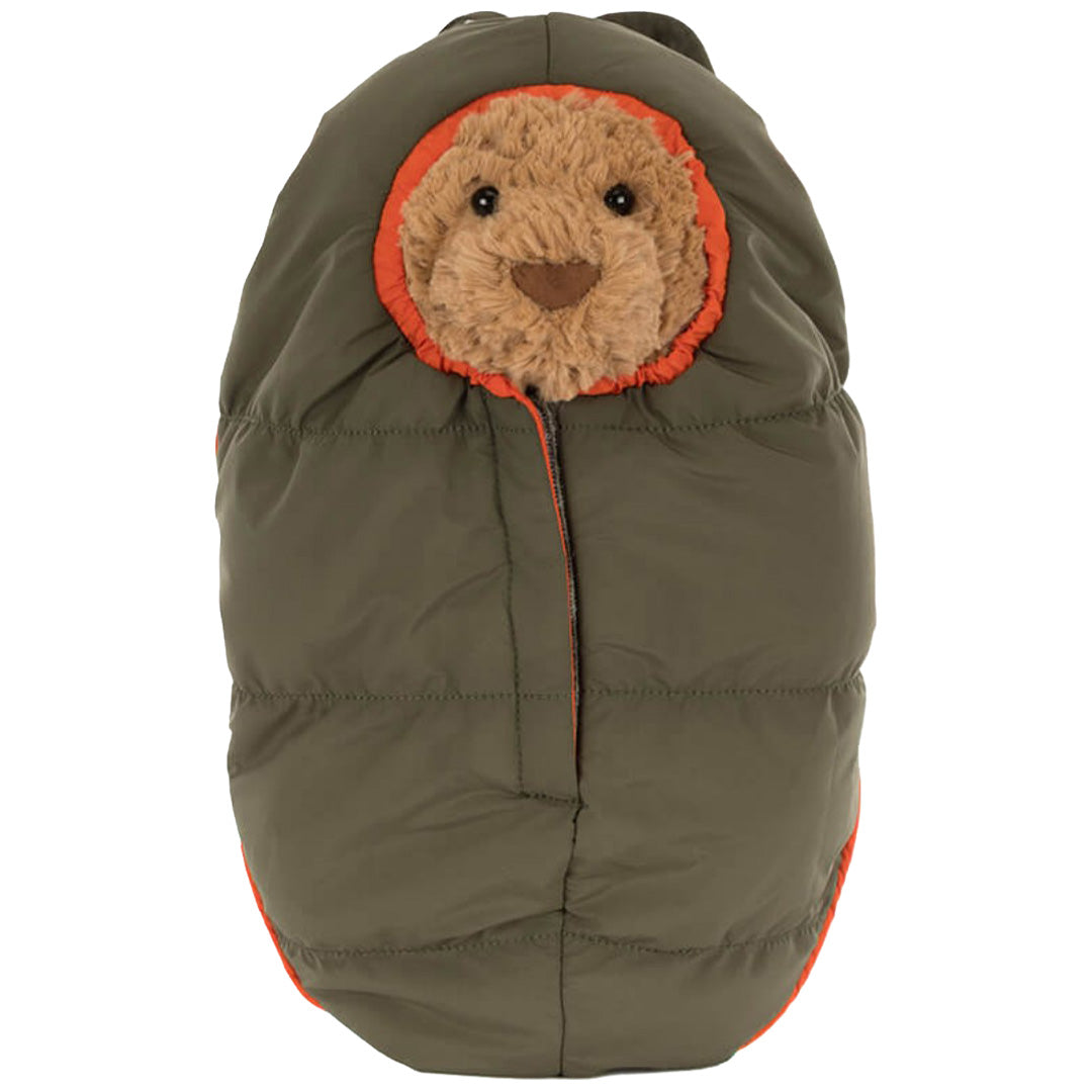 jellycat knuffelbeer bartholomew in hiking outfit - 26 cm | BARM2OD | 2
