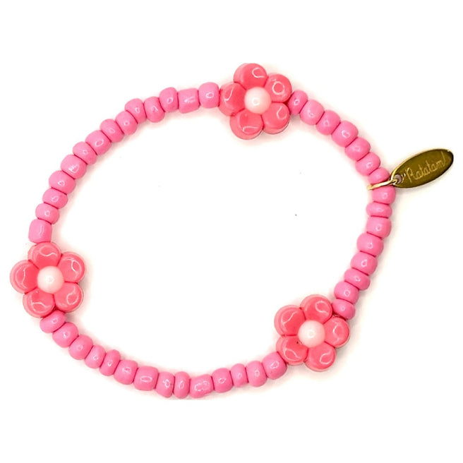ratatam armband met bloem paars | BR-FLO05 | 