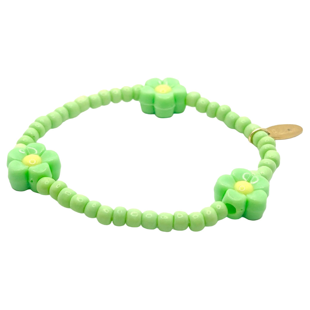 ratatam armband met bloem paars | BR-FLO03 | 