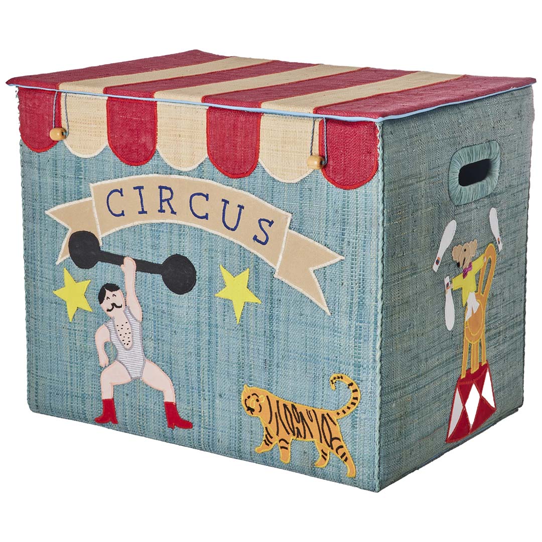 rice opbergmand raffia - circus - XL | BSBOX-XLCIRC | 4