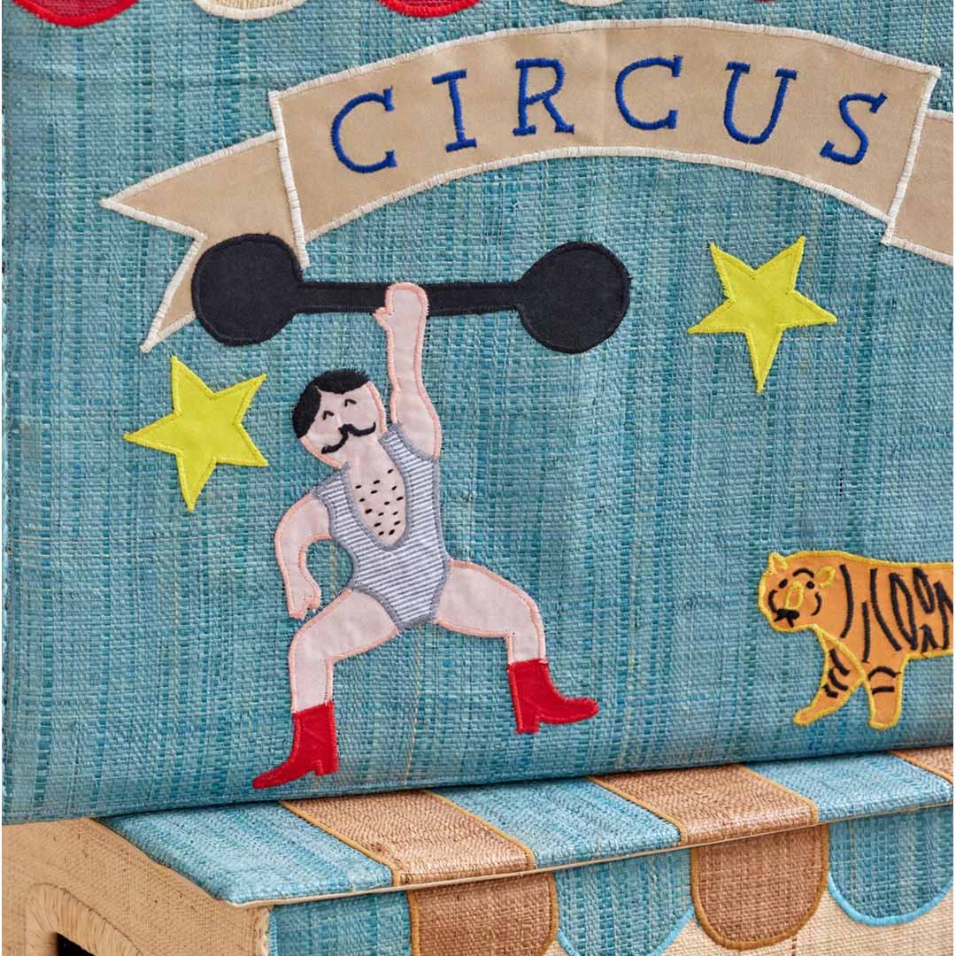 rice opbergmand raffia - circus - XL | BSBOX-XLCIRC | 2