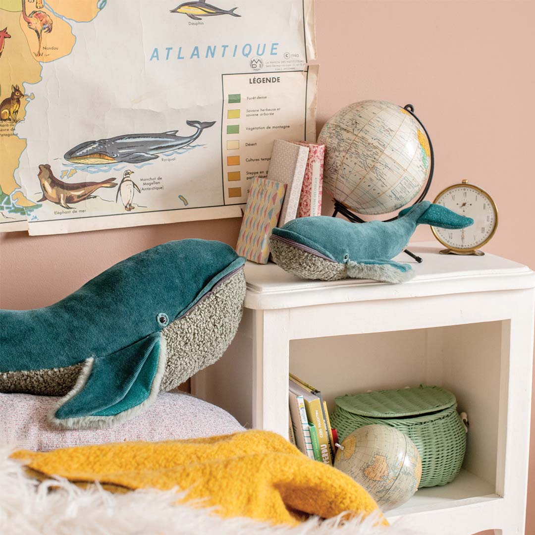 moulin roty knuffelwalvis tout autour du monde - 32 cm | 719040 | 3