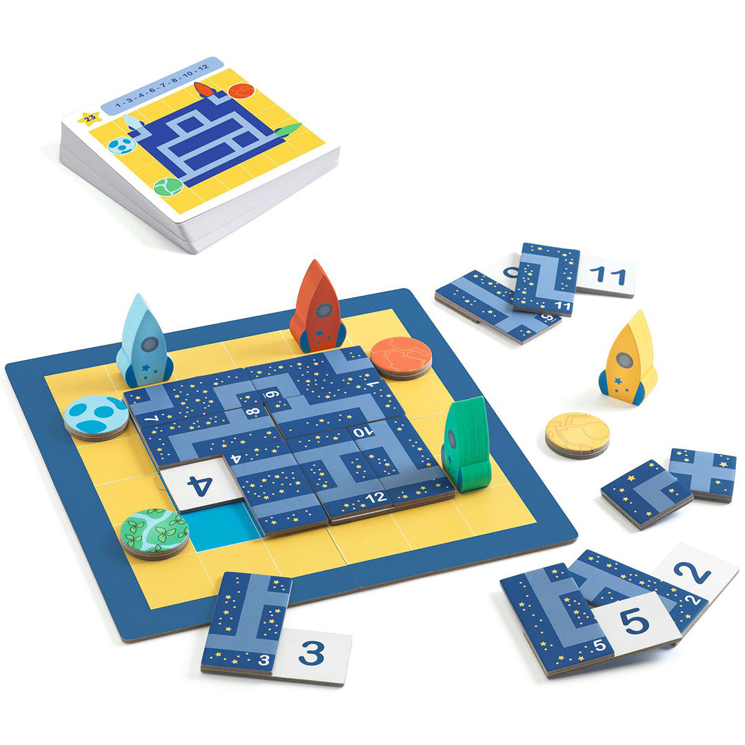 DJ00825 | djeco puzzelspel sologic - rocket track | 3