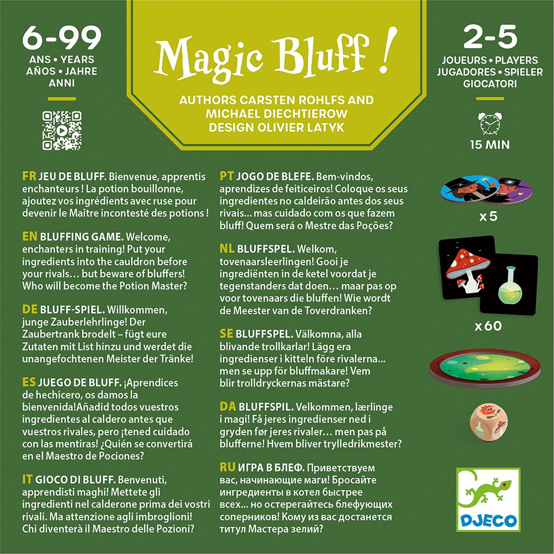 djeco kaart- dobbelspel magic bluff | DJ00832 | 3