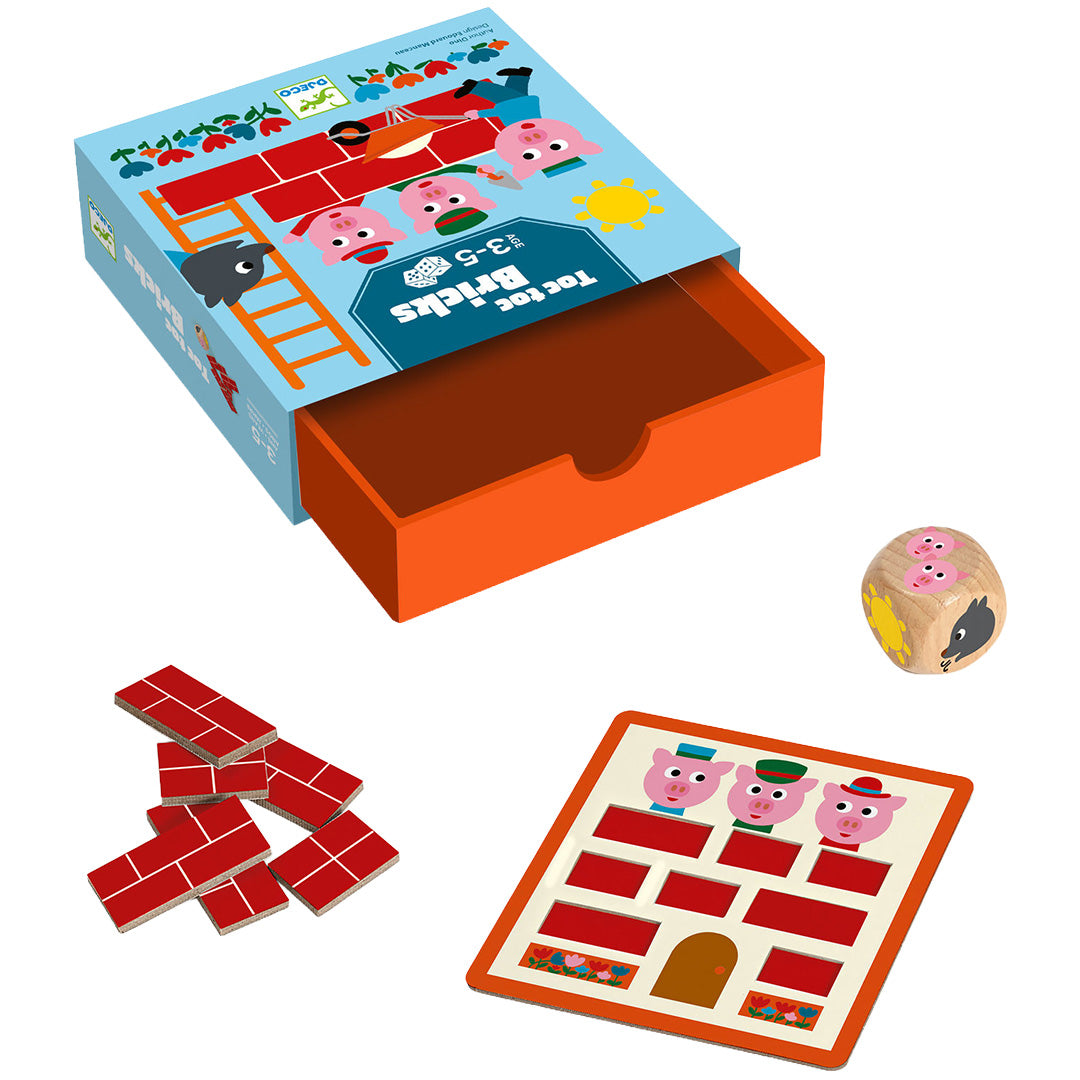 djeco dobbelspel toc toc bricks | DJ00839 | 1