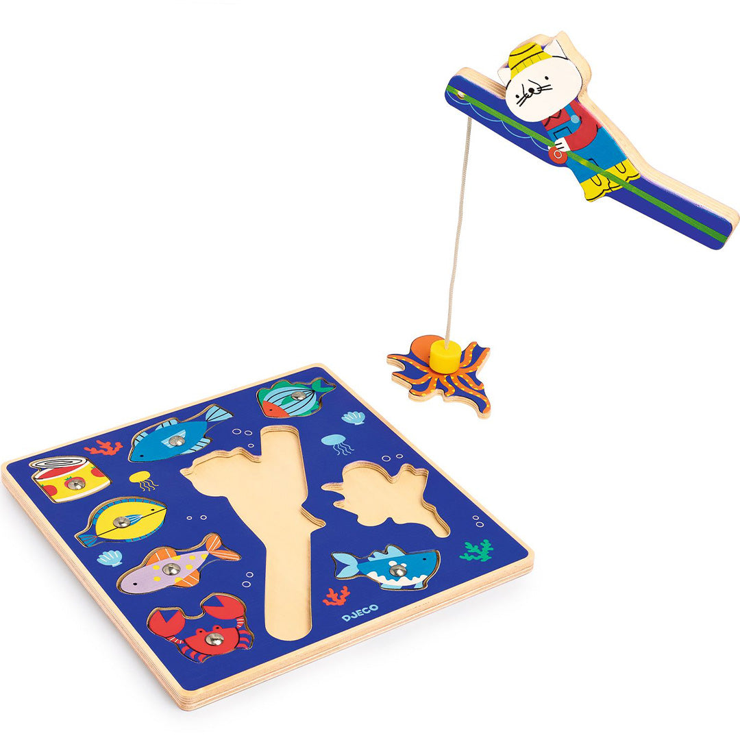 djeco magnetische puzzel puzz & fish - 9st | DJ01080 | 1