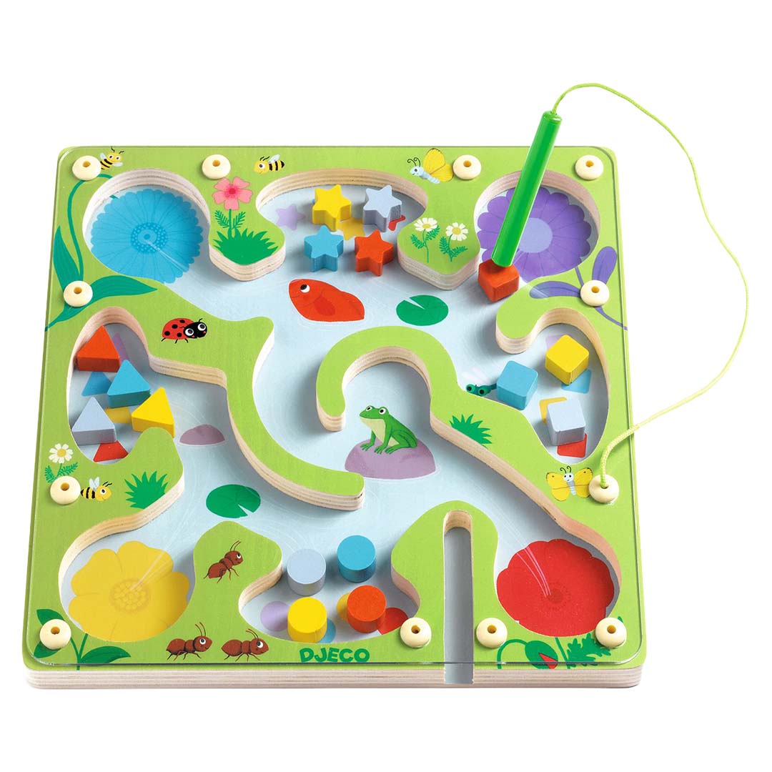 djeco magnetisch vormenspel frogymaze | DJ01614 | 0