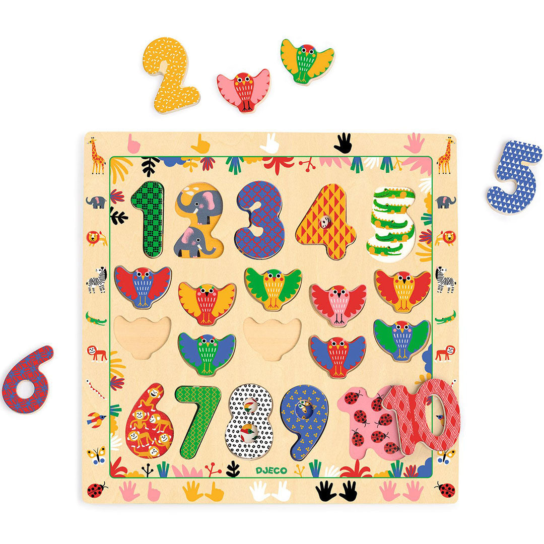 djeco puzzel cijfers 1-10 | DJ01809 | 1
