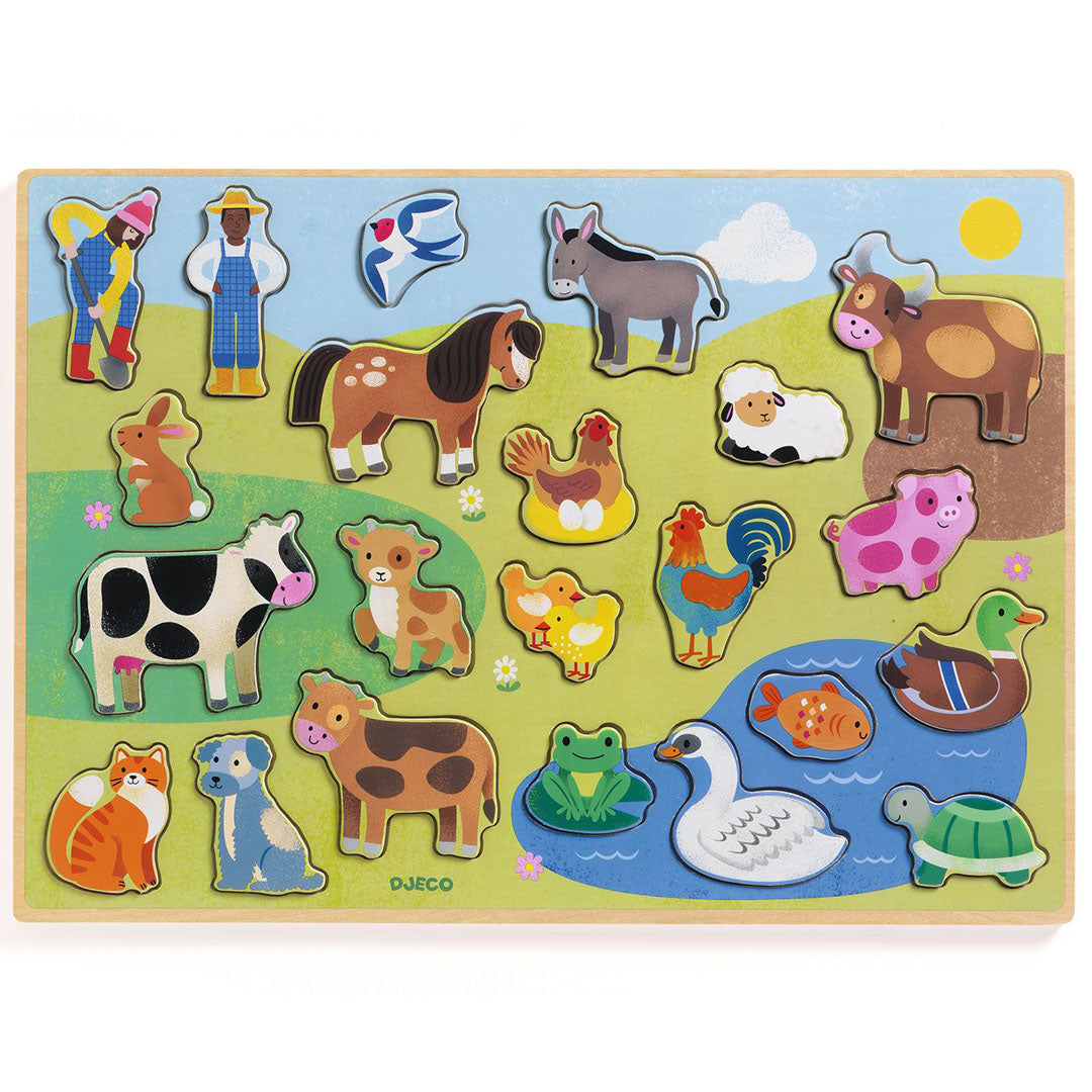 djeco reliëfpuzzel puzzlo campo - 22st | DJ01835 | 1