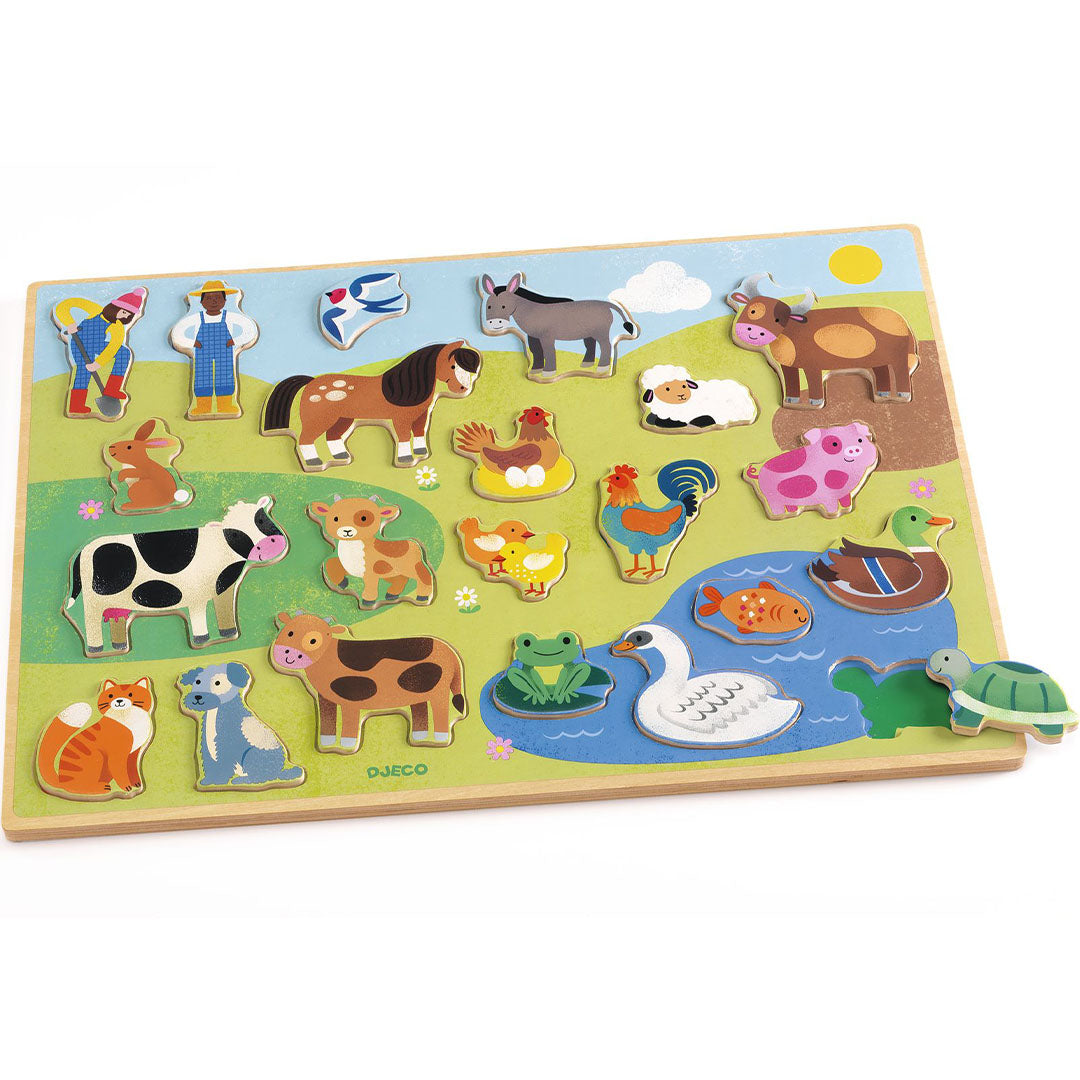 djeco reliëfpuzzel puzzlo campo - 22st | DJ01835 | 3