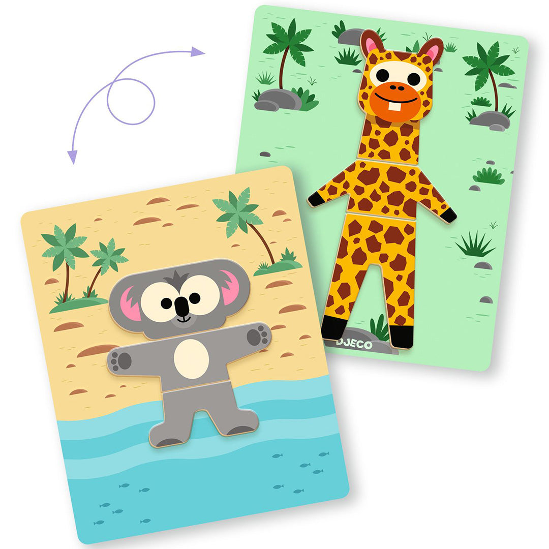 DJ03070 | djeco magneetset inzebox mix 'n' match - 24st | 3