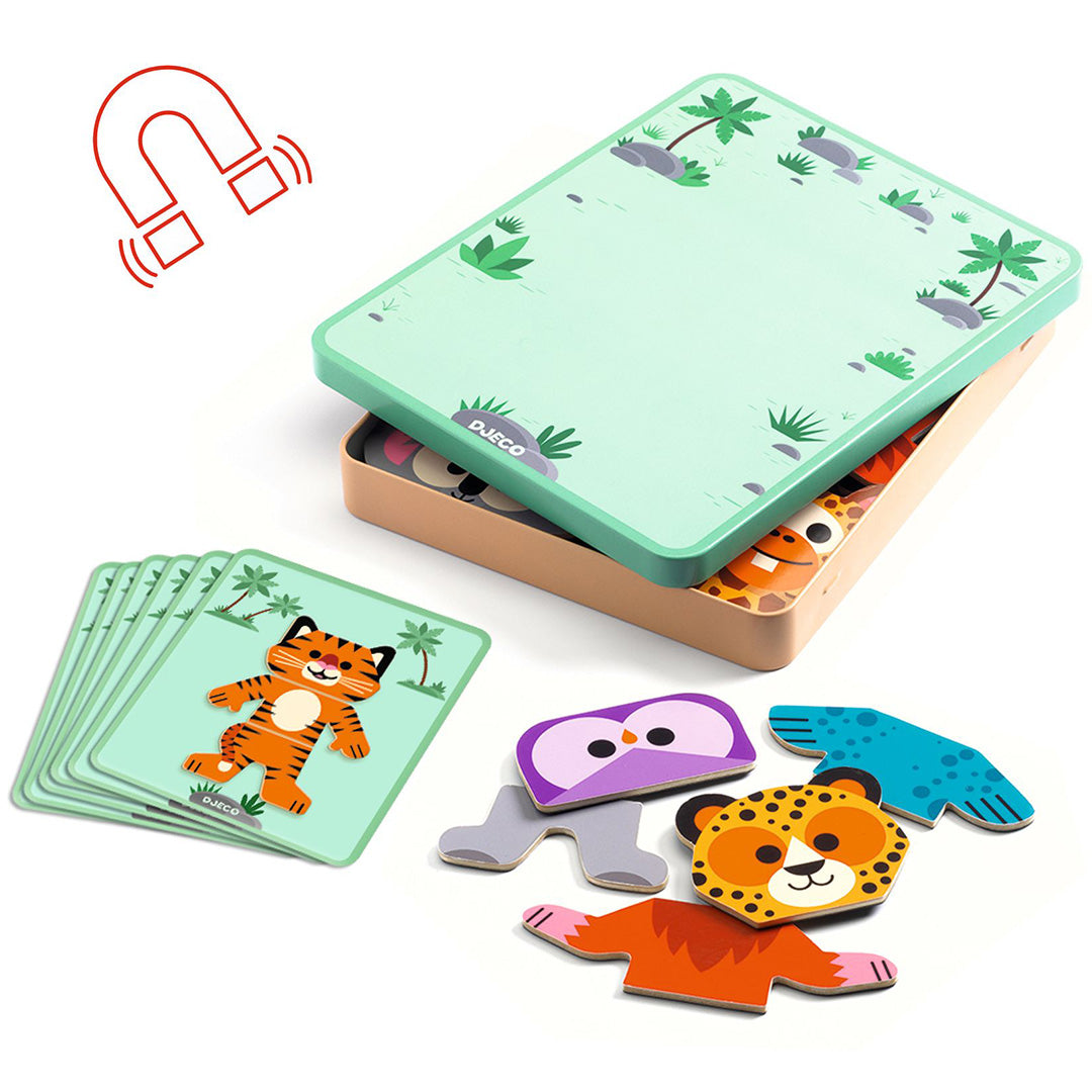 DJ03070 | djeco magneetset inzebox mix 'n' match - 24st | 2