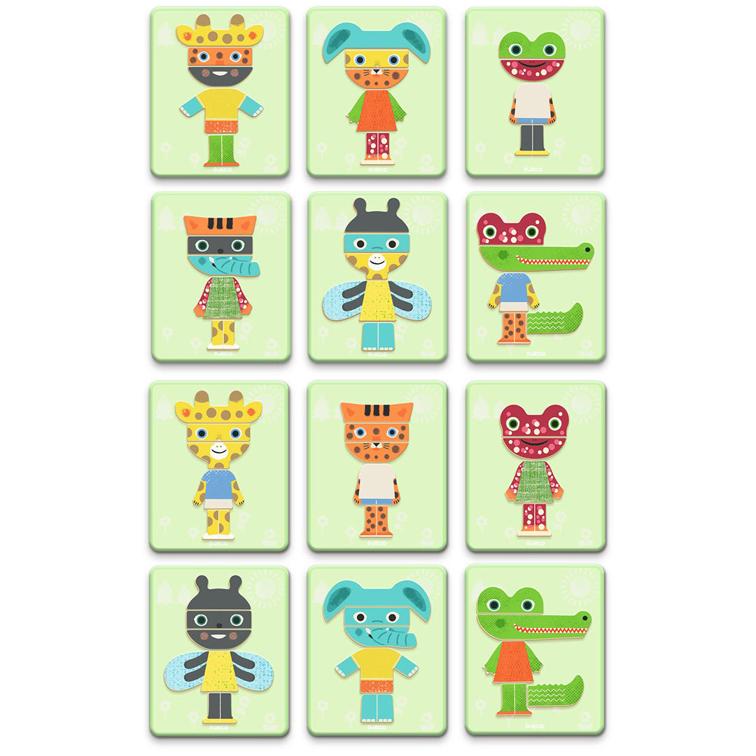 DJ03071 | djeco magneetset inzebox animals - 29st | 5