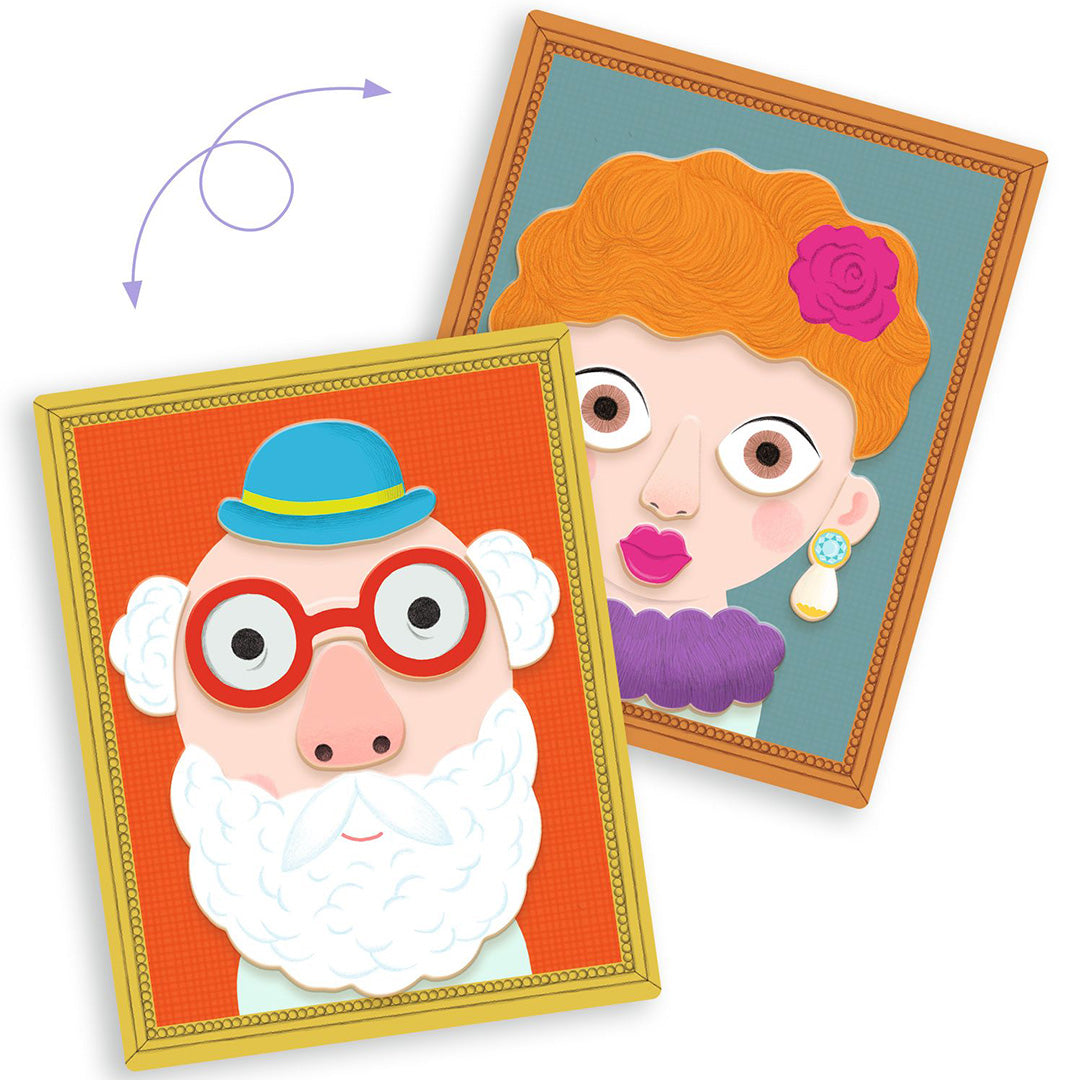 DJ03072 | djeco magneetset inzebox portraits - 39st | 3