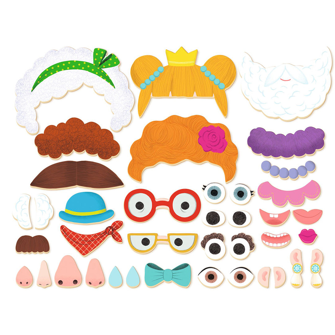 DJ03072 | djeco magneetset inzebox portraits - 39st | 6