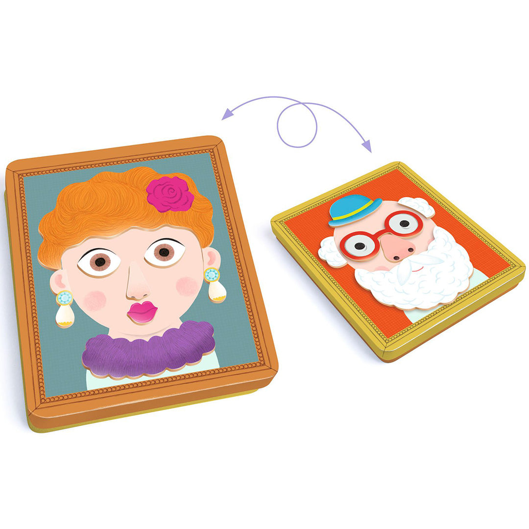 DJ03072 | djeco magneetset inzebox portraits - 39st | 4