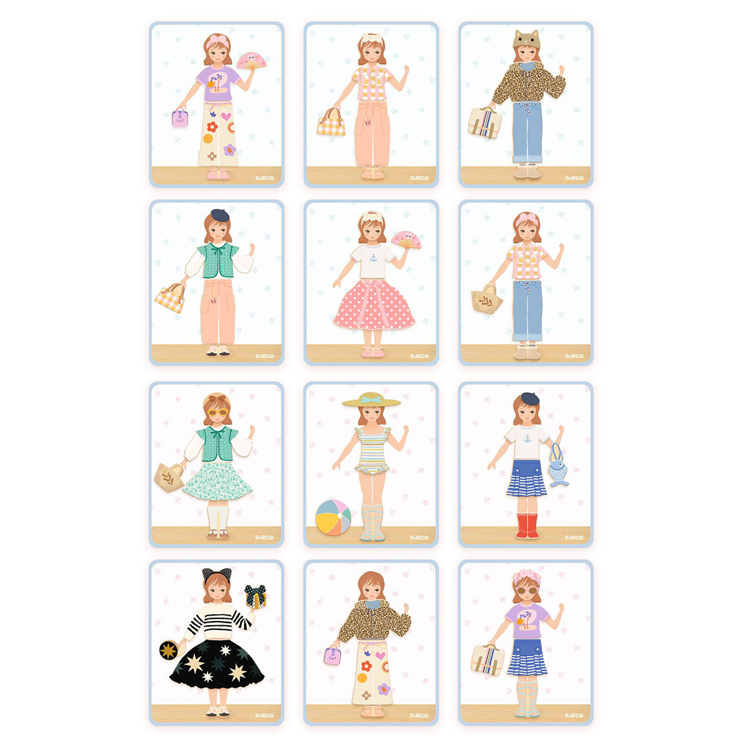 DJ03073 | djeco magneetset inzebox dressing - 38st | 5