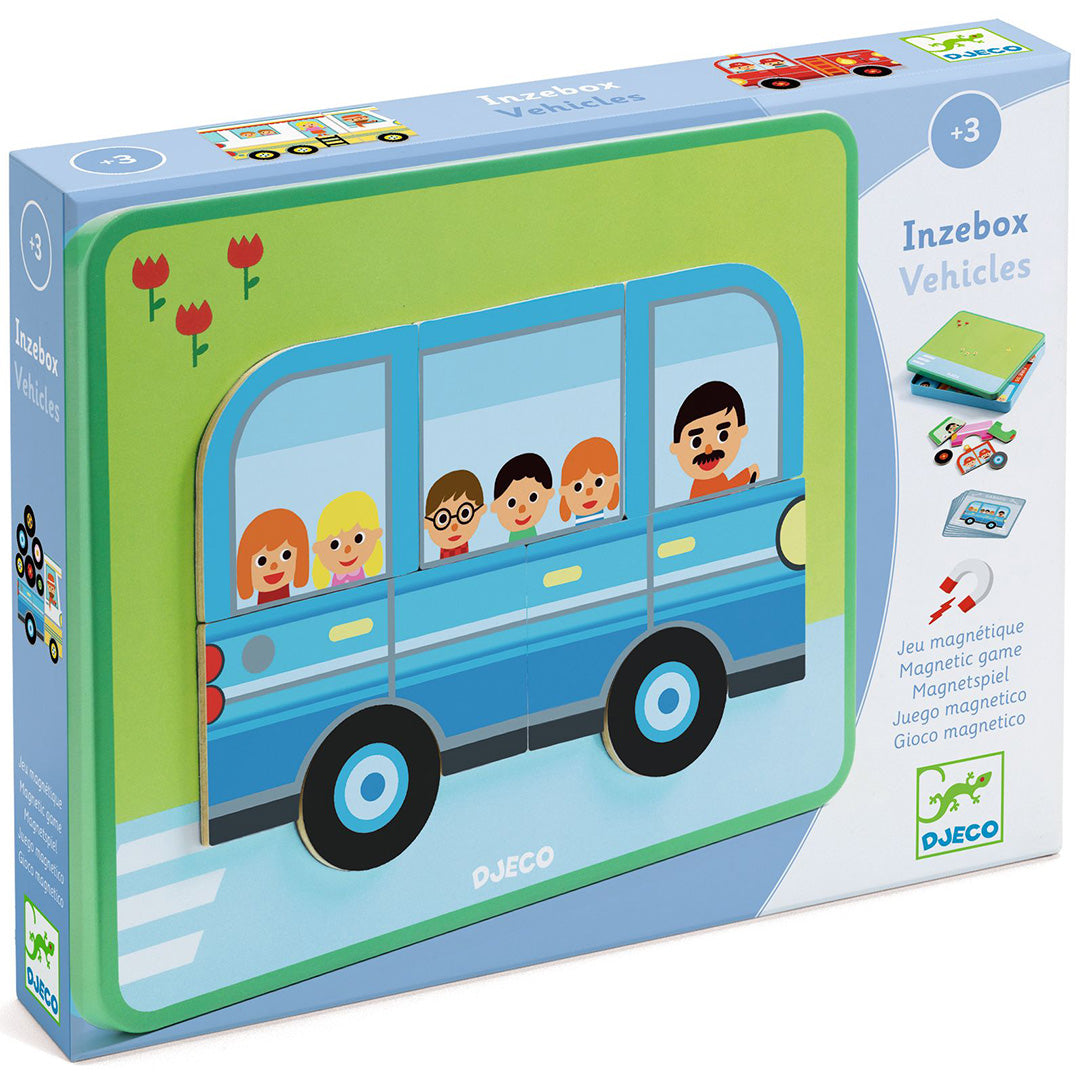 DJ03074 | djeco magneetset inzebox vehicles - 36st | 1