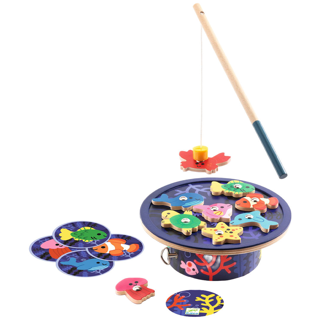 djeco magnetisch vispel en muziekdoosje dancingfish - ocean | DJ03191 | 0