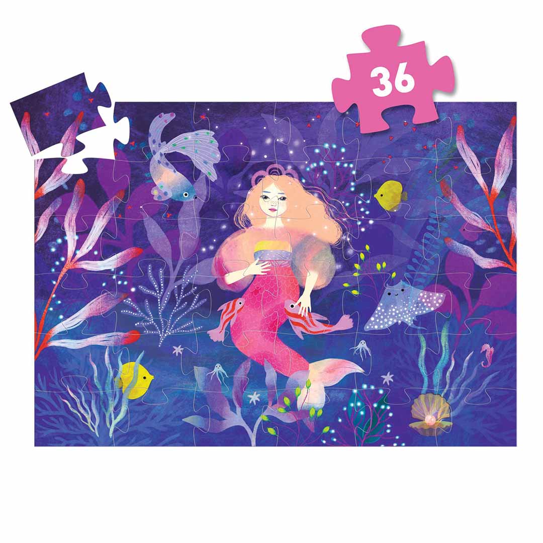 djeco puzzel ella the mermaid - 36st