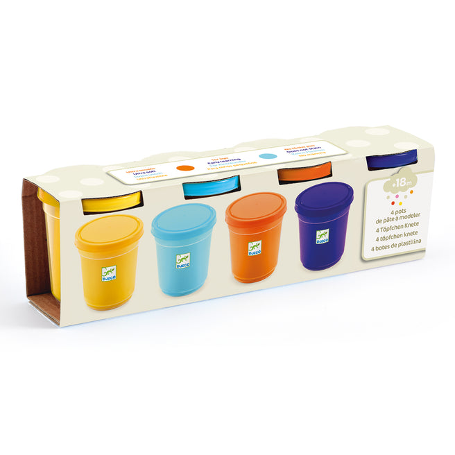 djeco 4 potjes boetseerklei - natuur DJ09027