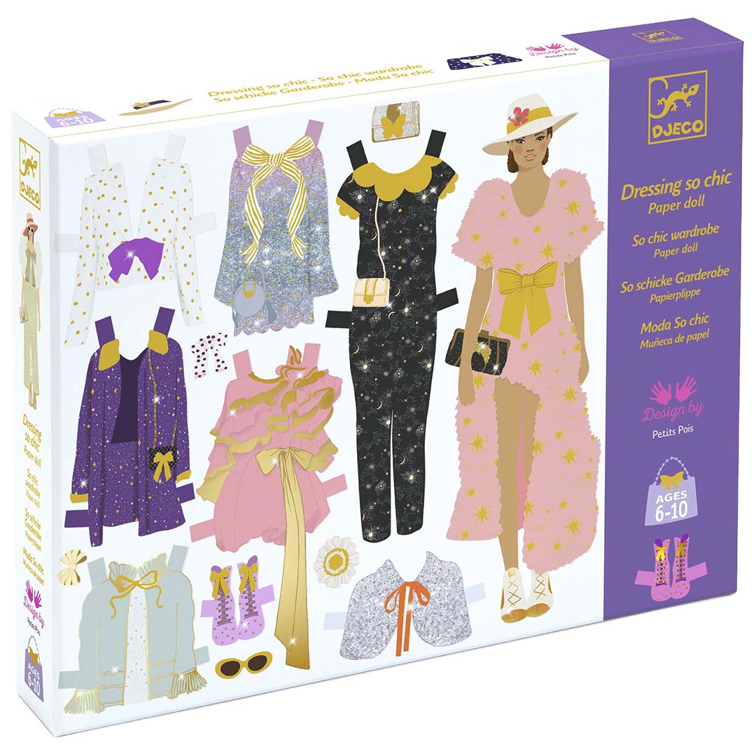 djeco knutselset aankleedpoppen - so chic | DJ09824 | 