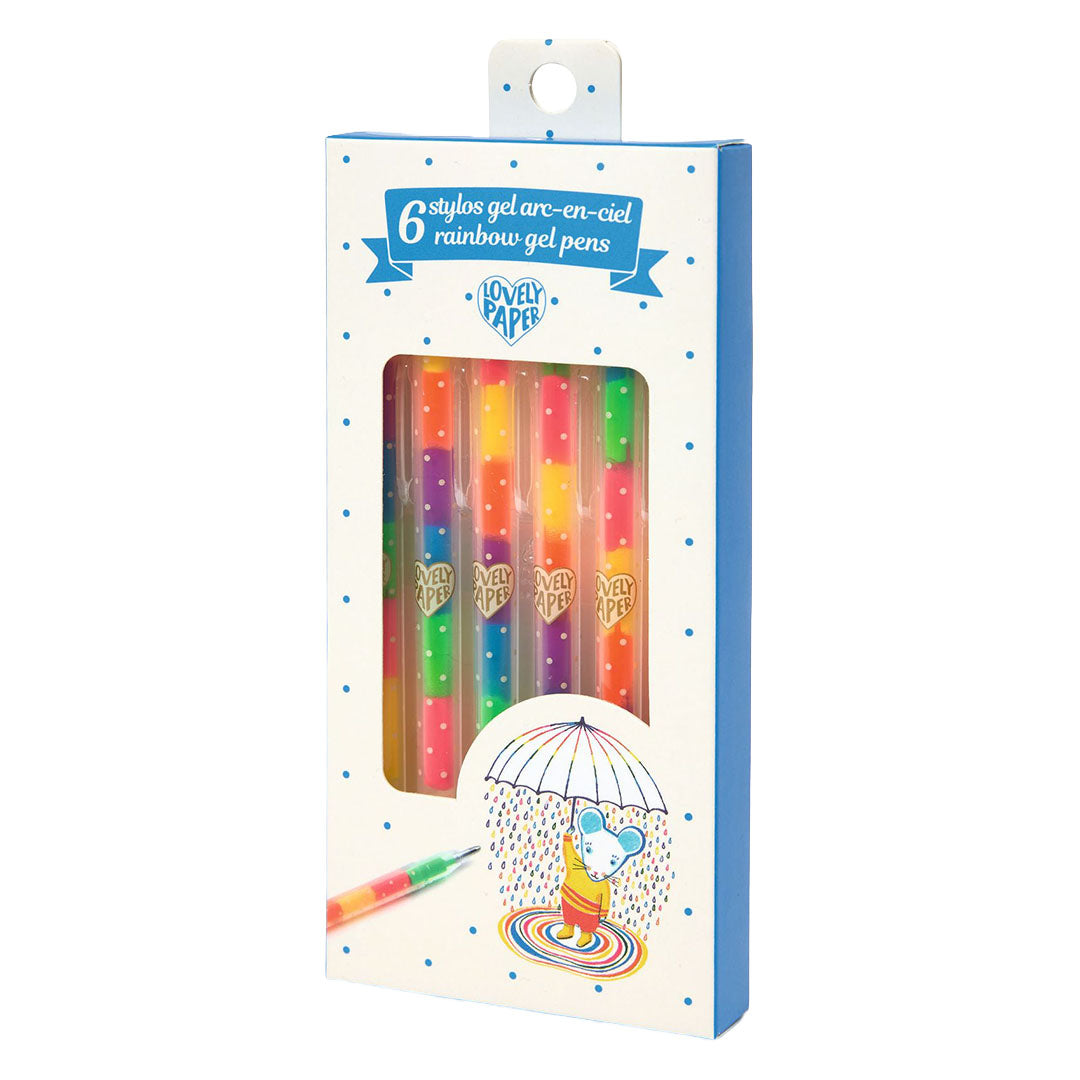 djeco gelpennen regenboog - 6st | DD03787 | 0