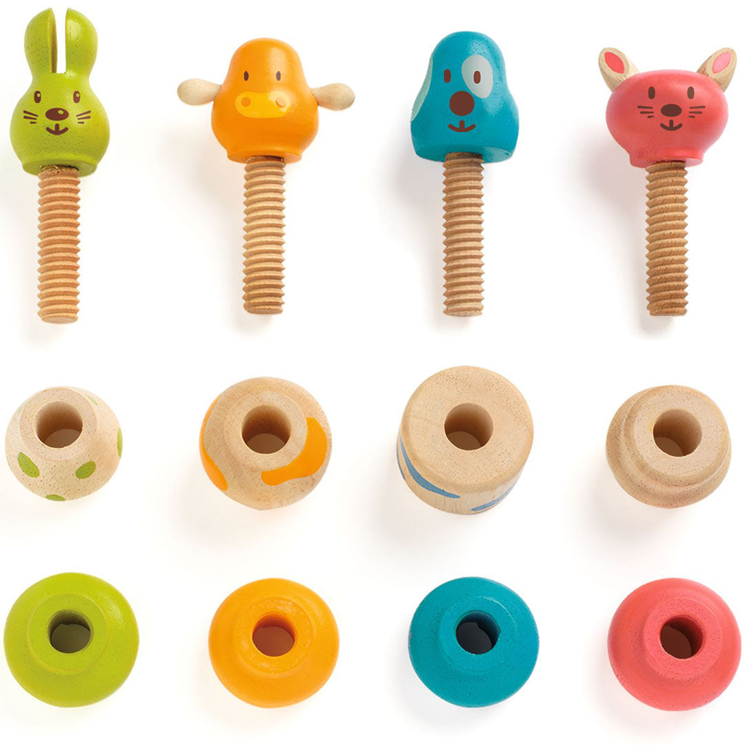 djeco animaux à visser - vis-animo