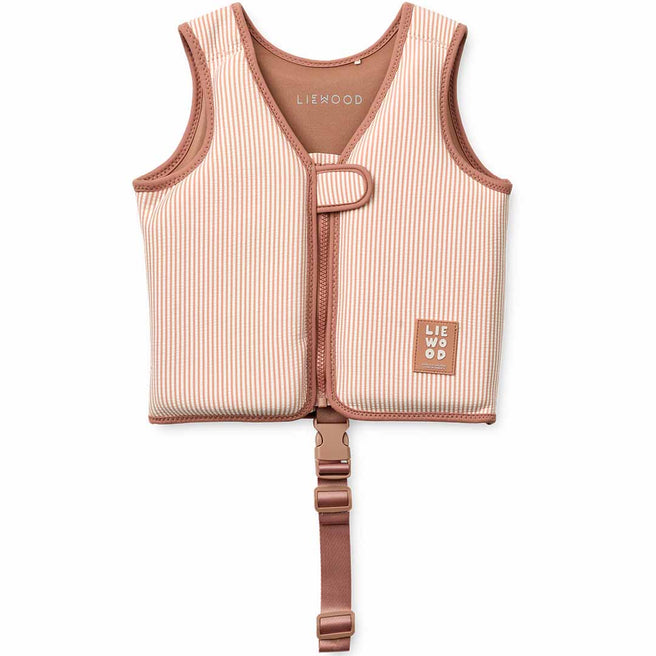 liewood zwemvest dove seersucker - pale tuscany - creme de la creme - 11-15 kg | LW20739 | 1