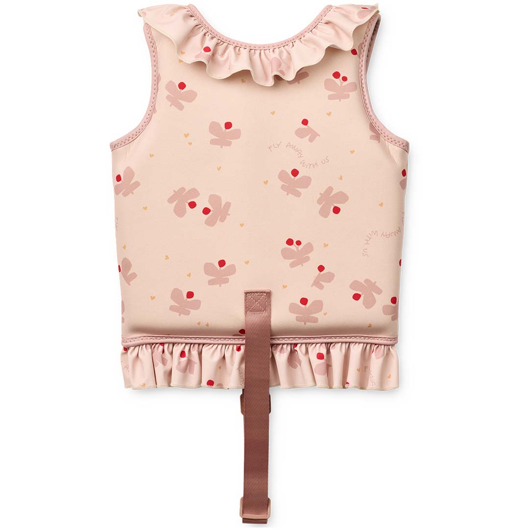 liewood zwemvest dove met ruches - butterfly - apple blossom - 15-19 kg | LW20501 | 4