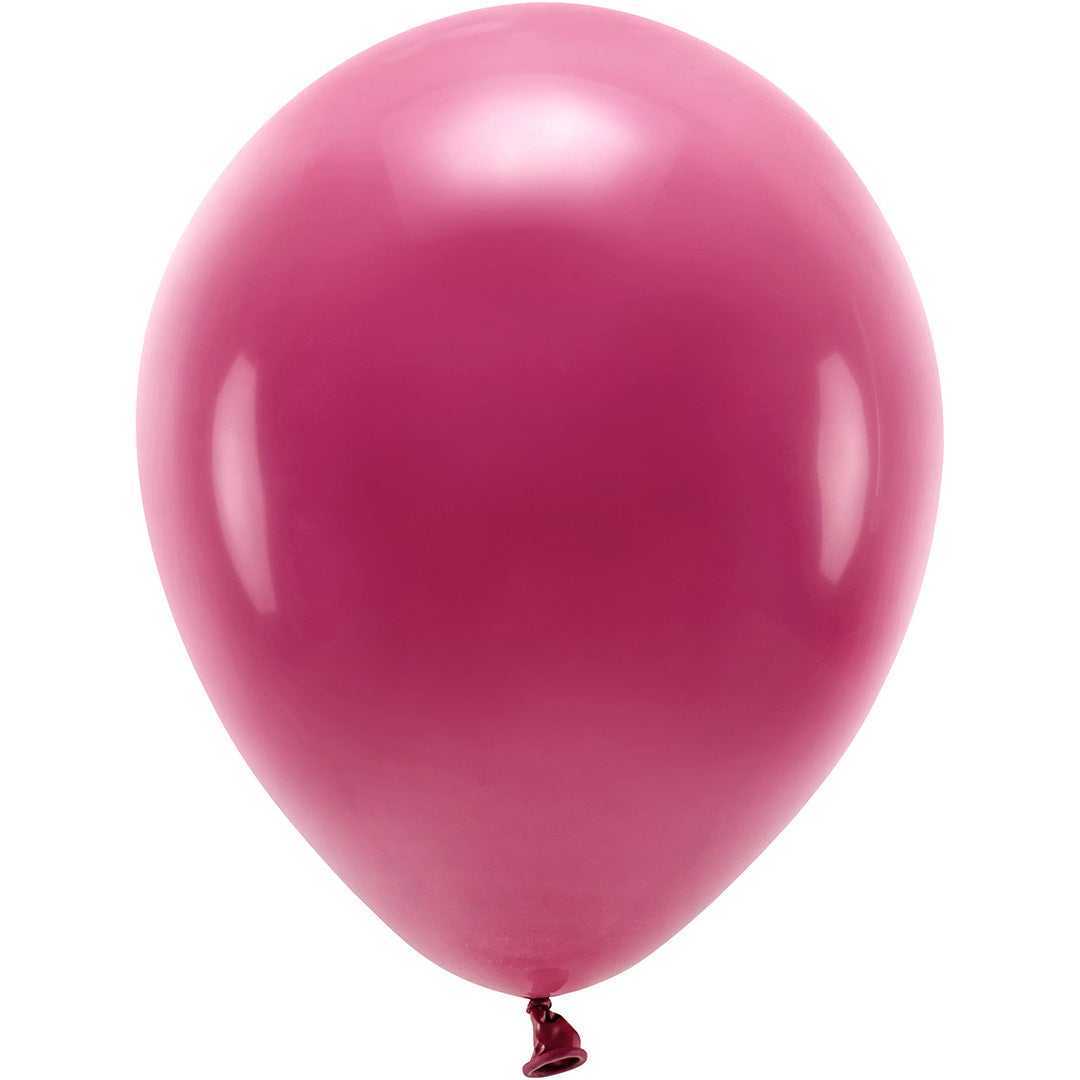 partydeco ballonnen pastel - diep rood - 30 cm - 10st | ECO30P-082-10 | 1
