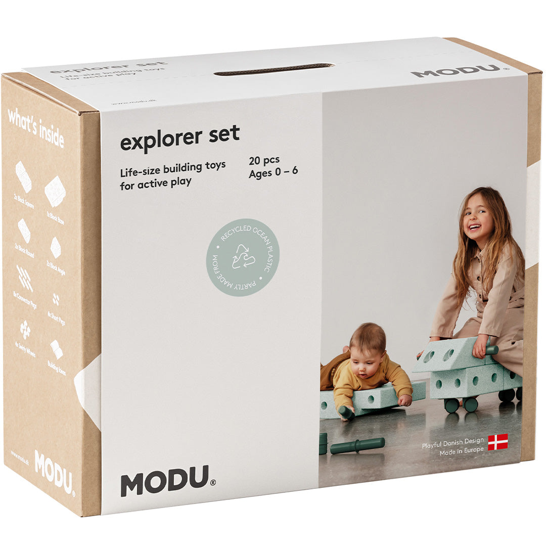 modu bouwset explorer - ocean mint - 20st | M-SET-EXP-OM-FG | 