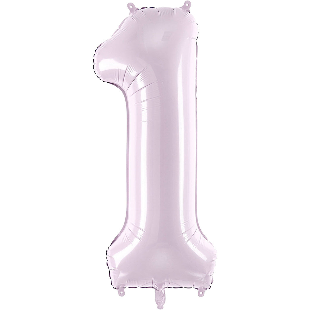 partydeco cijferballon 1 paars - 72 cm | FB230G-1-014 | 1