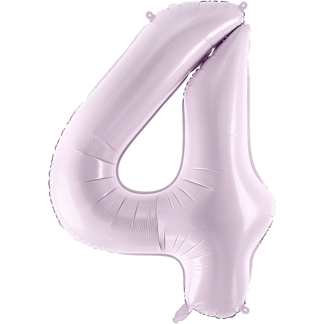 partydeco cijferballon 4 paars - 72 cm | FB230G-4-014 | 1