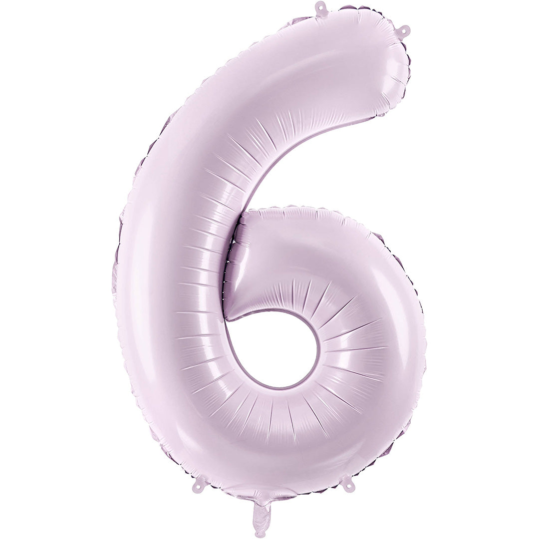 partydeco cijferballon 6 paars - 72 cm | FB230G-6-014 | 1