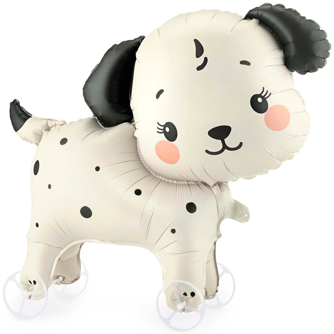 partydeco folieballon hond op wieltjes - 70 cm | FB375 | 1