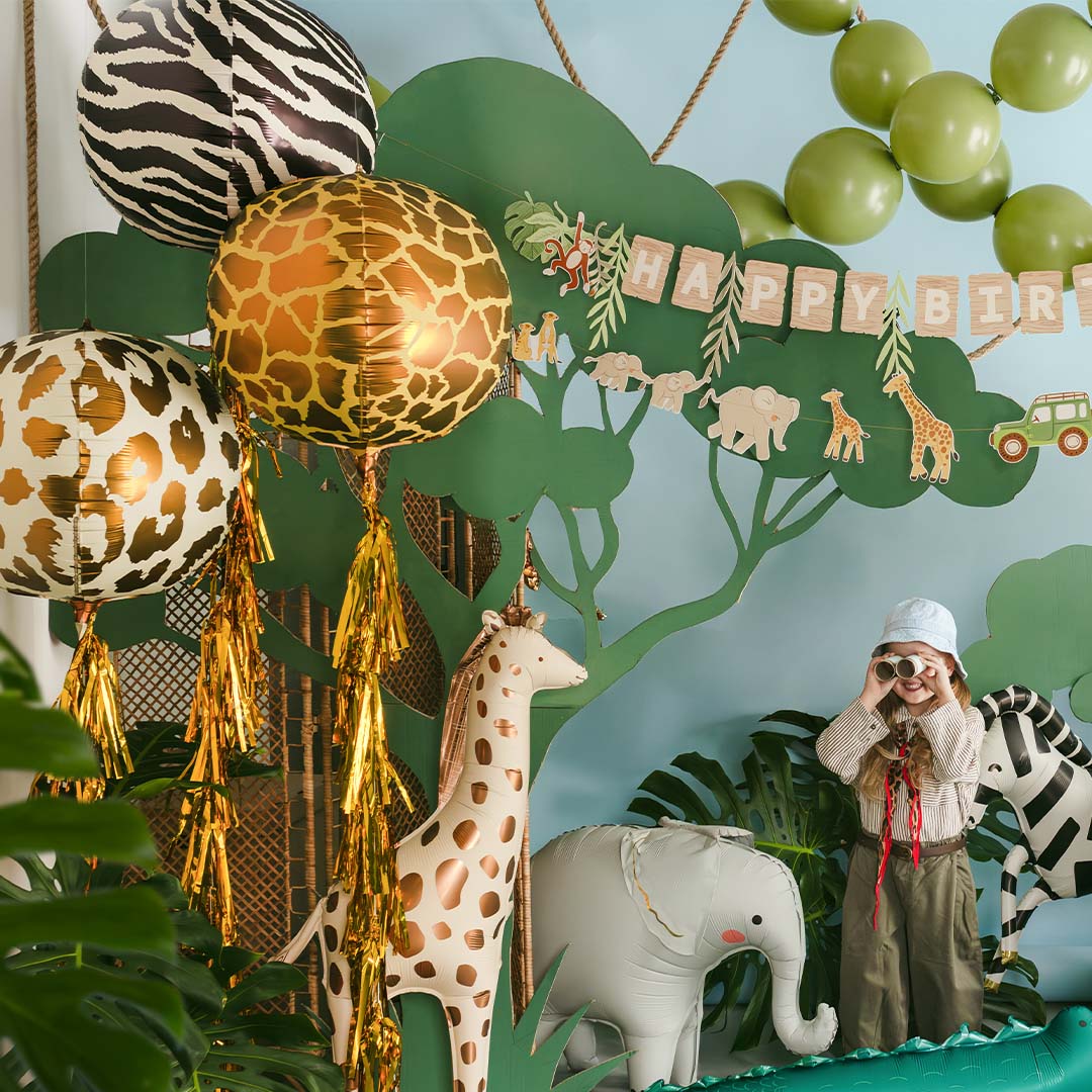 partydeco folieballon zebra - 75 cm | FB407 | 2