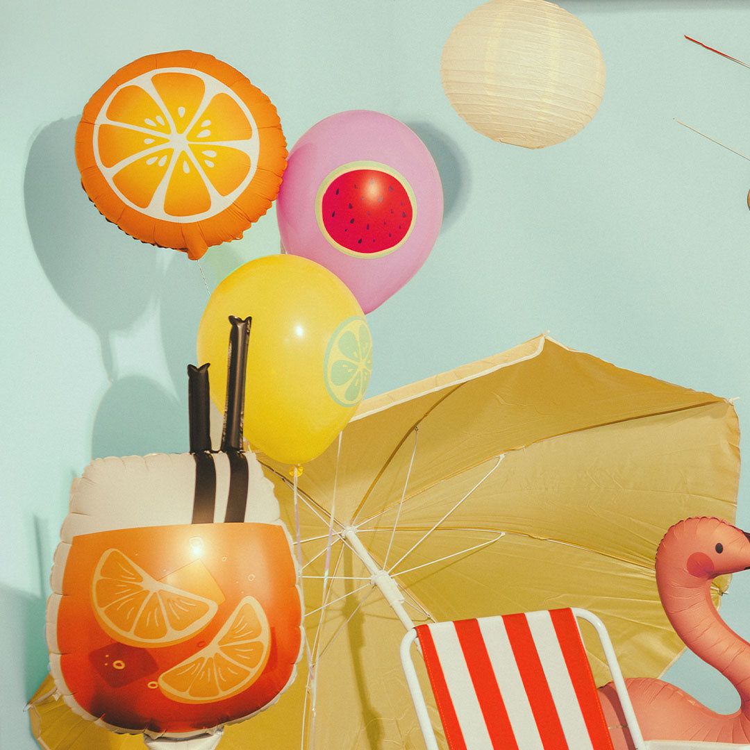 partydeco folieballon oranje - 35 cm | FB415 | 2