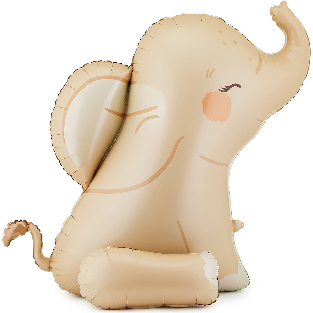 partydeco folieballon olifant - 84x90 cm | FB422 | 1