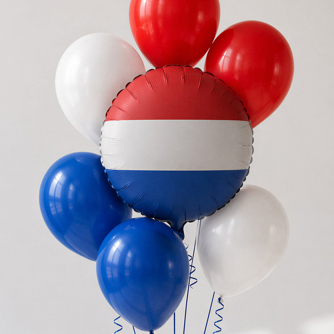 partydeco folieballon nederlandse vlag - 35 cm | FB424-NLD | 2