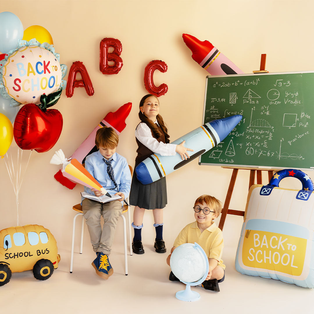 partydeco folieballon schoolrugzak - 68x82 cm | FB437 | 2