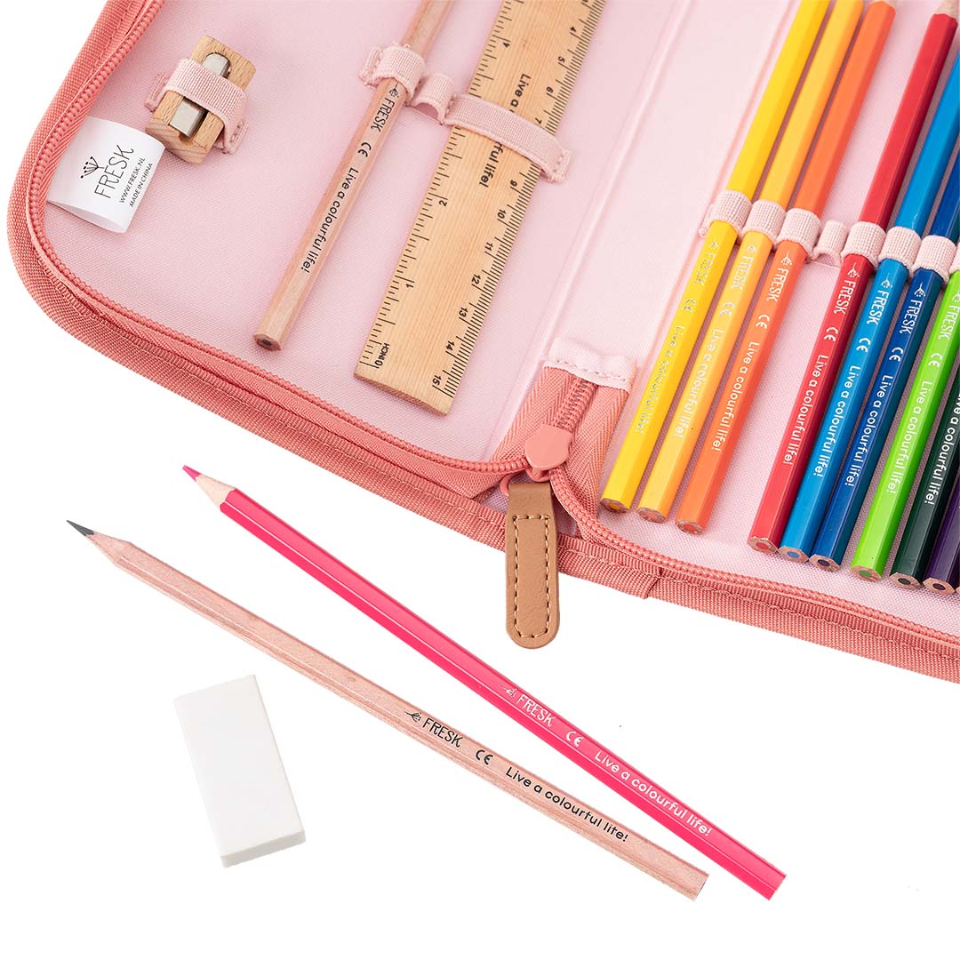 fresk etui met kleurpotloden - vlinder - 17-delig | FB950-18 | 2