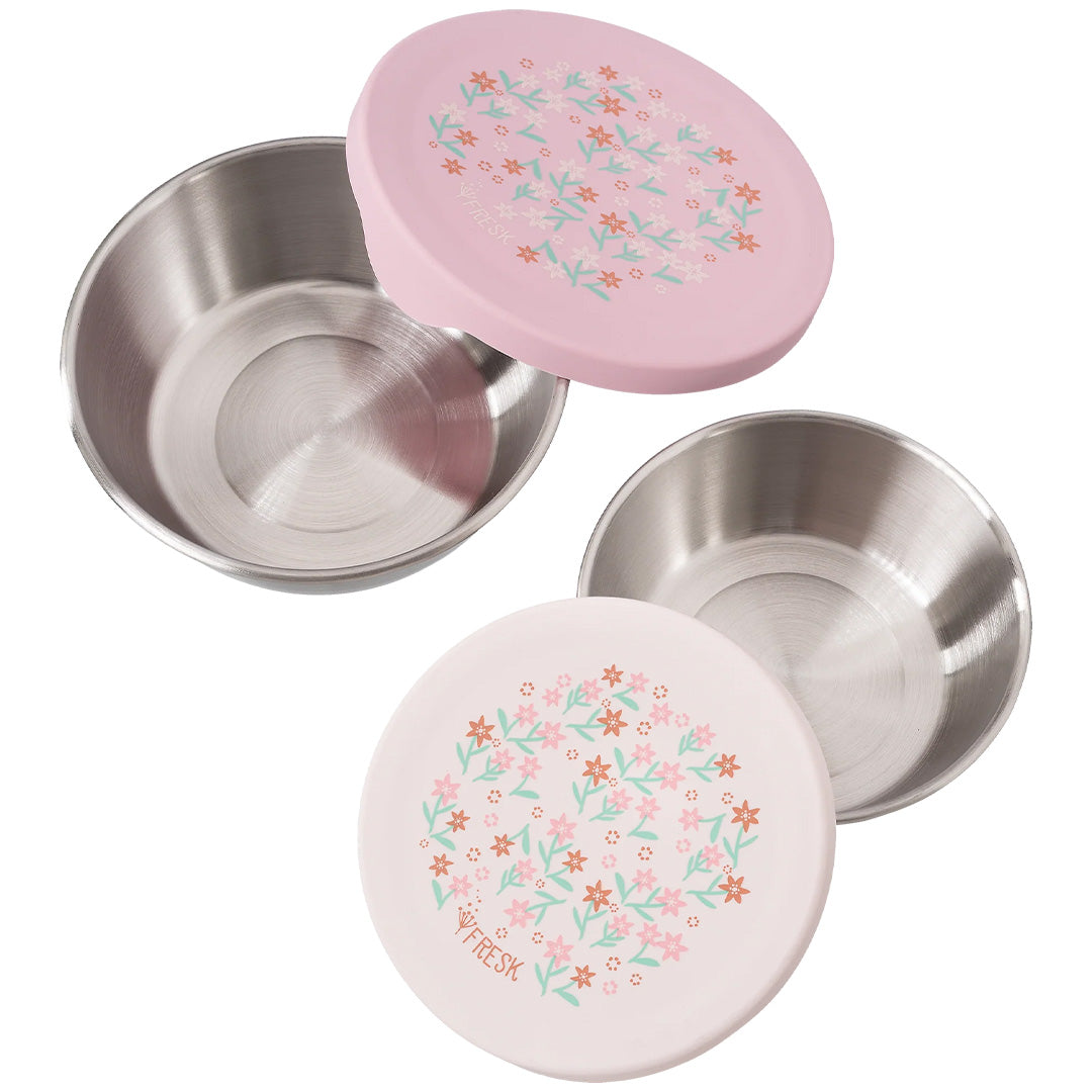 fresk rvs snackdoosje garden flowers - 2st | D660-75 | 2