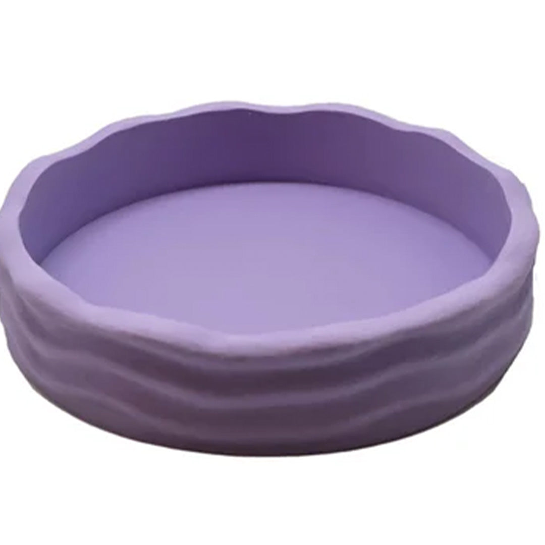 grennn speelbak rond wave - pastel paars - Ø 11,5 cm
