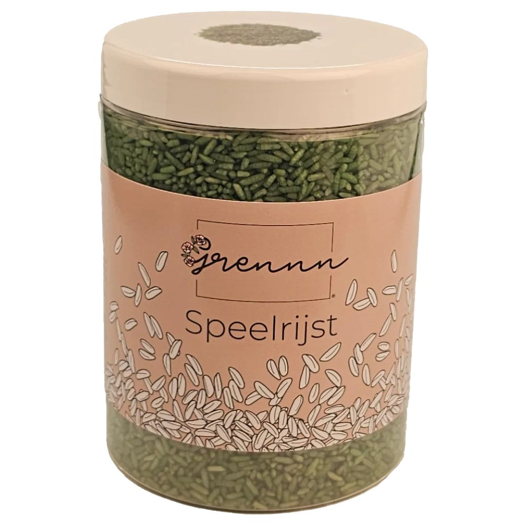 grennn speelrijst groen - 750 gram | 4800437969354 | 2