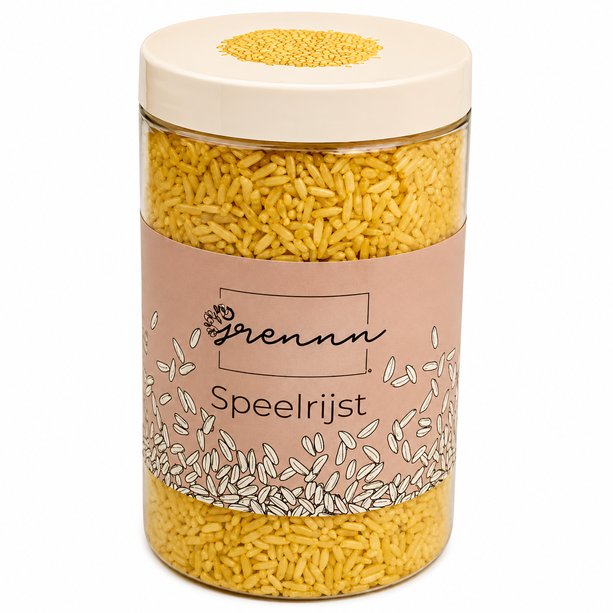 grennn speelrijst geel - 300 gram | 4800437969200 | 2