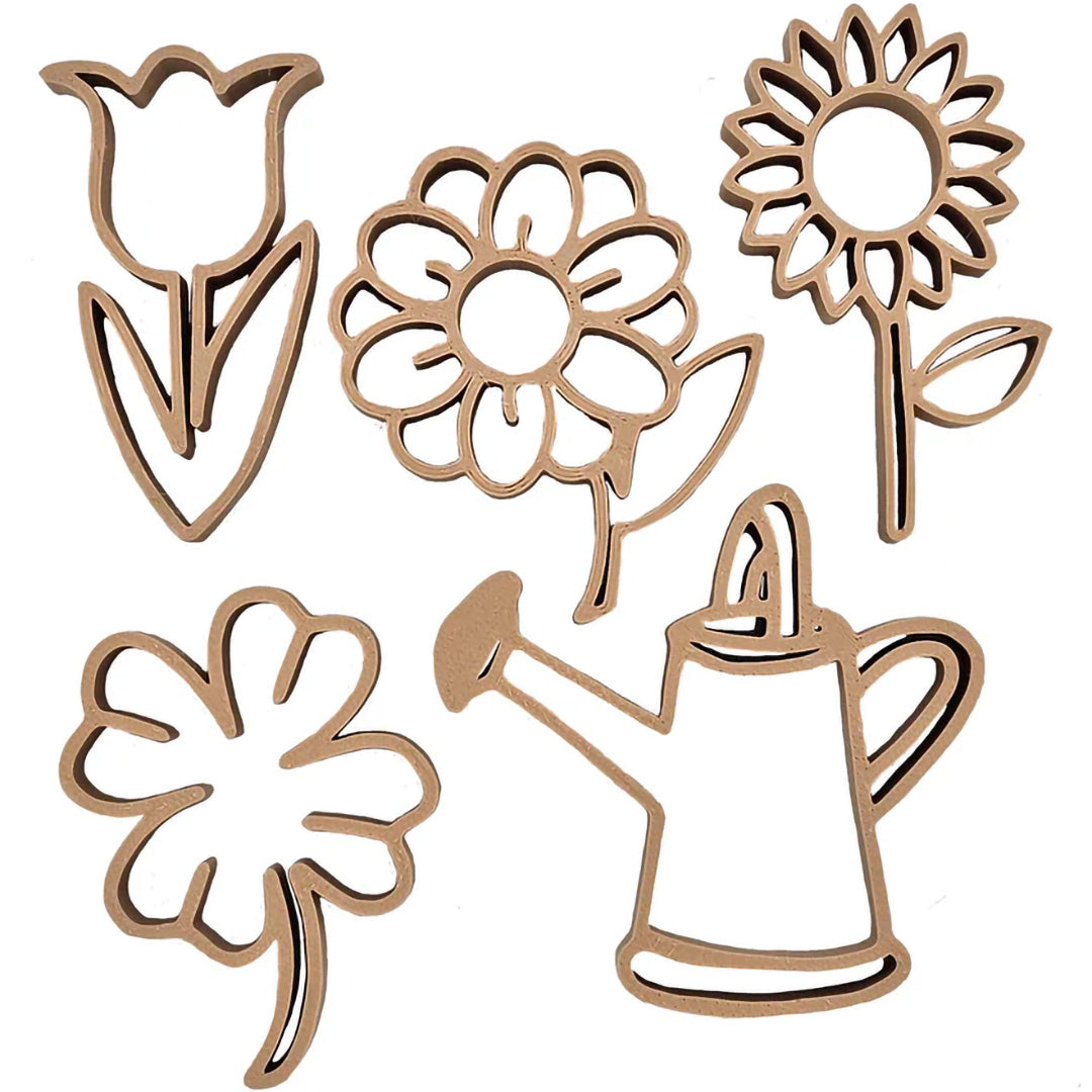 grennn emporte-pièces fleurs - 5 pcs